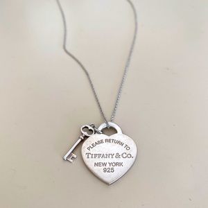 Return to Tiffany Heart Tag with Key